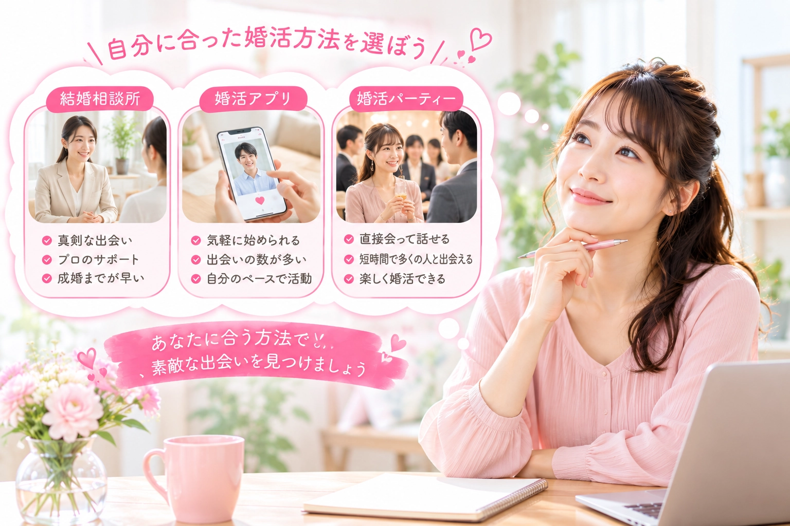 婚活方法の選び方
