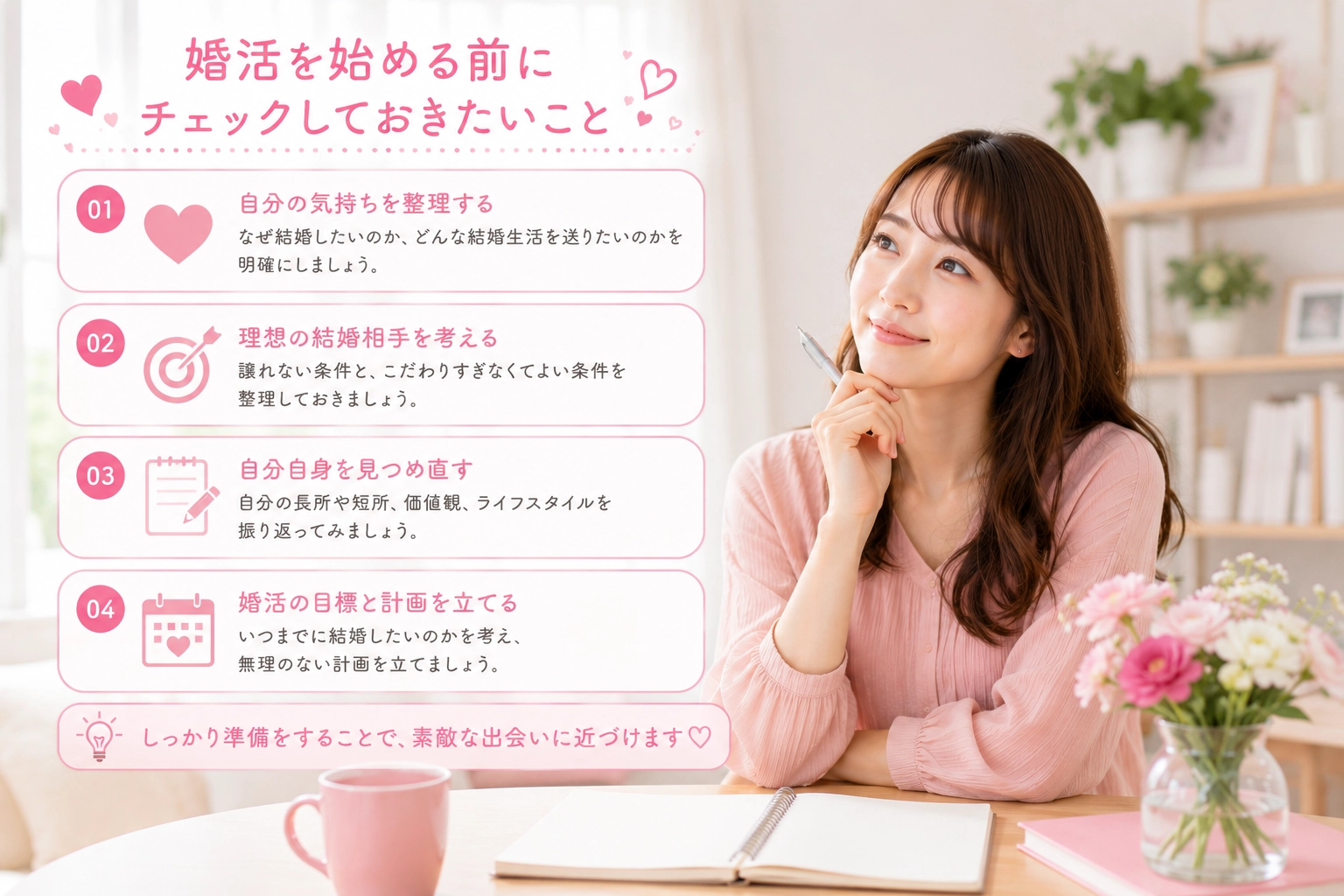婚活前のチェックポイント
